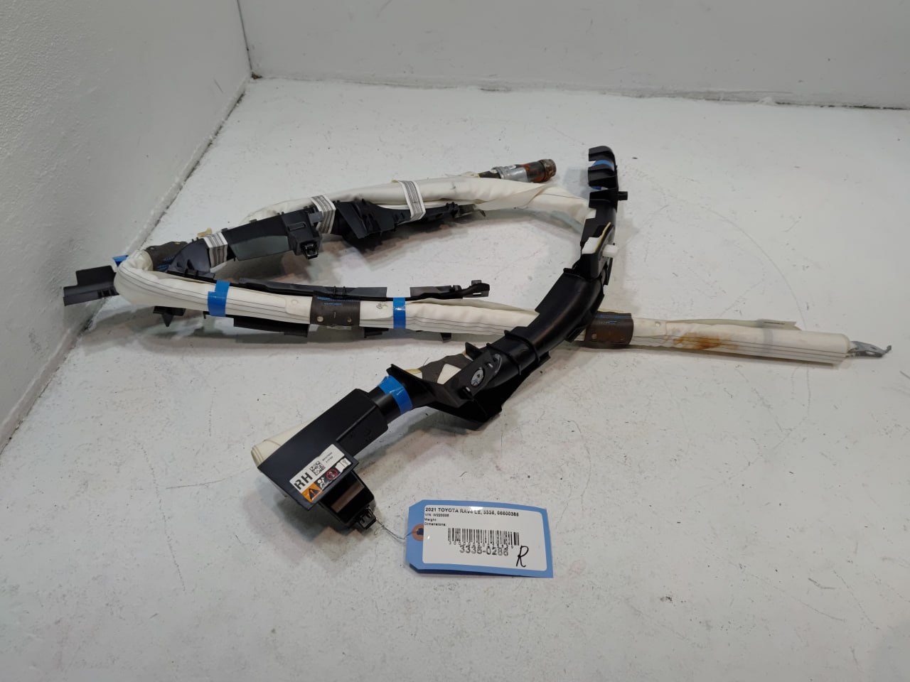 2021-2024 TOYOTA RAV4 PASSENGER SIDE ROOF AIRBAG W/O SUNROOF OEM